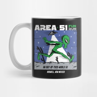 Area 51 Fun Run // Funny Running Alien Mug